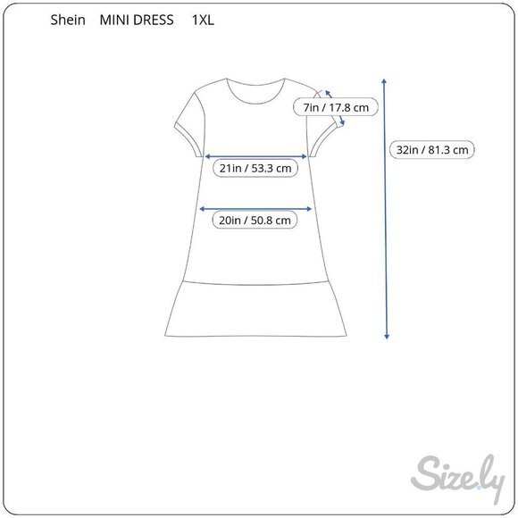 Shein Vcay Collection Curve 1XL NEW Babydoll V Neck Brown Striped Mini Dress - Picture 5 of 8